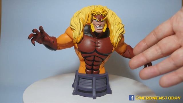 "X-Men: The Animated Series" Sabretooth Resin Bust by Diamond Select - Statue Review смотреть онлайн