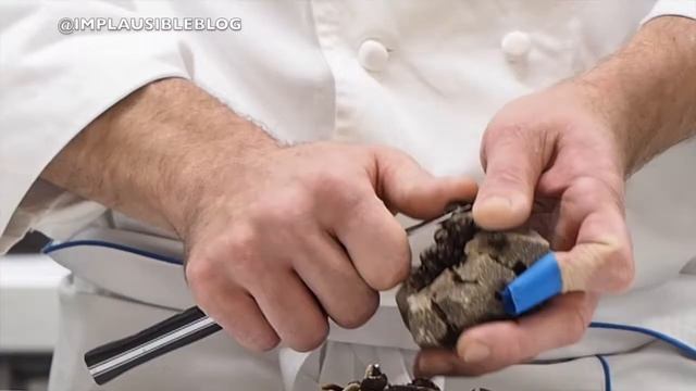 Peeling A 144 Gram Black Truffle
