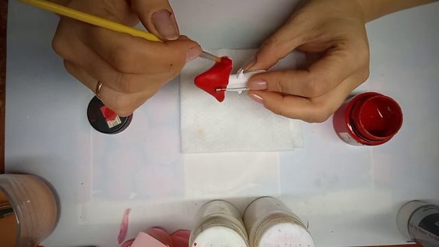 брошь -мухомор