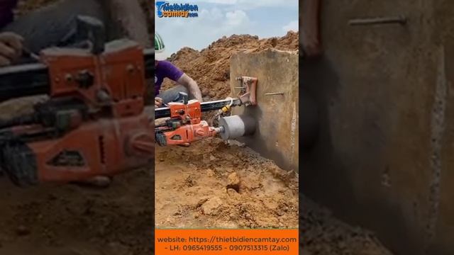 Sử Dụng Máy Khoan Rút Lõi Cayken - Khoan Lỗ đường Kính Lớn Một Cách Dễ Dàng