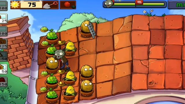 pvz 1 прохождение | крыша | часть 1 смотреть онлайн