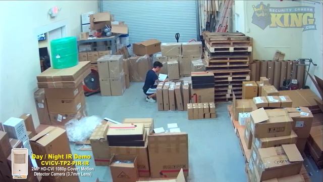 Day Night IR Demo - 2MP HD-CVI 1080p Covert Motion Detector Camera (3.7mm Lens) - CVICV-TP2-PIR-IR смотреть онлайн