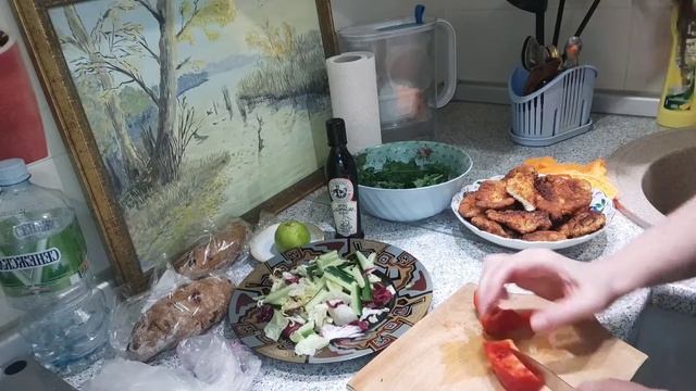 Дома))) Готовлю ужин!!! Опять грудки)))