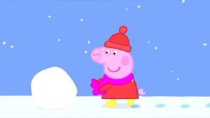 Свинка Пеппа - Новогодний Выпуск - катаемся на коньках, санках и лепим снеговика
