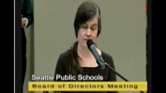 Tara Gallagher May 6, 2009 Seattle School Bd Testimony смотреть онлайн