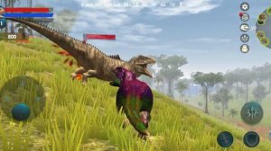 Симулятор тиранозавра. Убивание гигантозавра. Поиск своей любви-тиранозаврихи