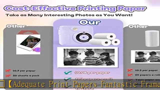 Anchioo Instant Print Camera Toys for Toddlers Age 3-8,Boys and Girls Birthday Gifts with 1080P HD смотреть онлайн
