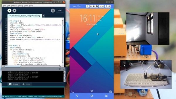 Penggunaan IPCam - Nodemcu - Buzzer - Telegram :  Home Security