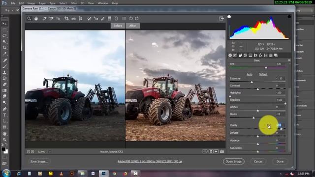 Camera Raw Editing Photoshop tutorial смотреть онлайн