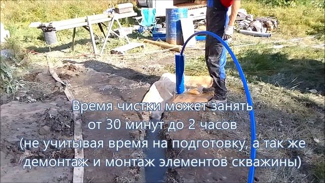 СКВАЖИНА: ЧИСТКА И ПРОМЫВКА СКВАЖИНЫ ОТ ПЕСКА ПОД ДАВЛЕНИЕМ ВОДЫ. смотреть онлайн