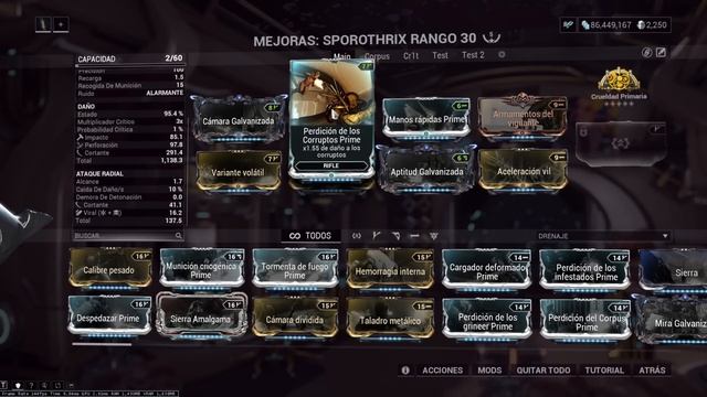 El Nuevo SUPER MOD de la SPOROTHRIX, VARIANTE VOLÁTIL | Warframe смотреть онлайн