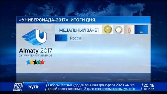 Казахстан занимает вторую строчку в общемедальном зачете смотреть онлайн