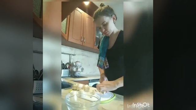 Курочка с шампиньонами