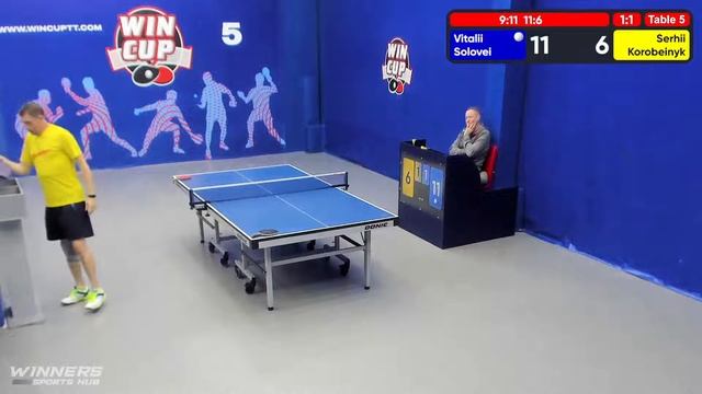 22:00 Соловей Виталий 3-1 Коробейник Сергей стол 5 ЮГ-6 14.07.22 смотреть онлайн