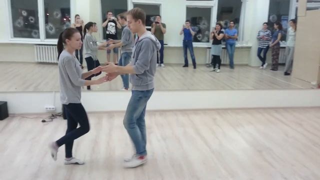 Сальса связка - младшая группа - декабрь #1 смотреть онлайн