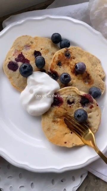 Delicious Blueberry Pancakes || #food #baking #shorts смотреть онлайн