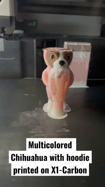 I printer my cute Chihuahua with a hoodie on my @BambuLab X1-Carbon #3dprinting #3dprint смотреть онлайн