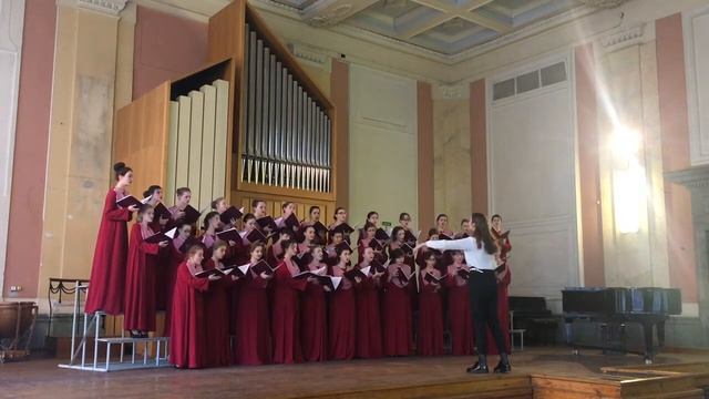 2018 - Государственный экзамен по дирижированию. Дирижирует Елене Гвритишвили (женский хор) смотреть онлайн