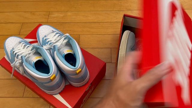 UNBOXING Blue Chill Nike Dunk High Retro - Best New GR Colorway - Dunk Highs Are Now On Sale! смотреть онлайн