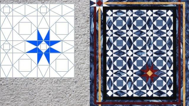 Эффектный лоскутный блок "Шторм на море" | Идеи и вдохновение | Storm at Sea. смотреть онлайн