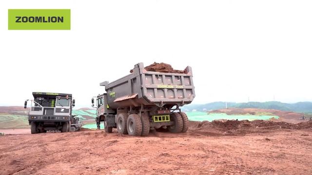 Zoomlion ZT125 mining dump truck смотреть онлайн