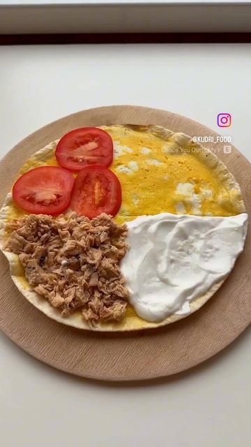 Тортилья с горбушей #чтоприготовить #рецепты #перекус #пп смотреть онлайн