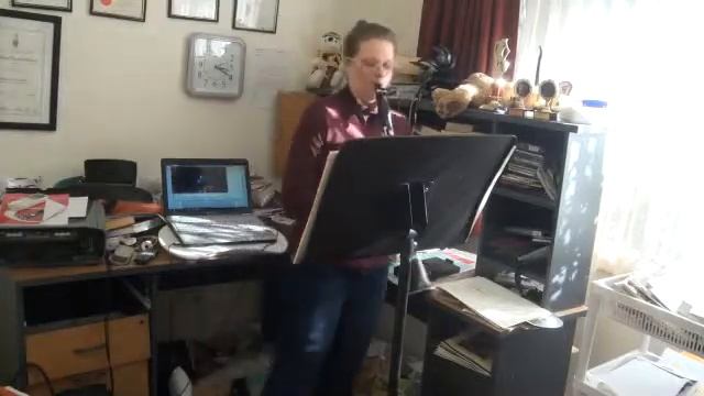 Weber Grand Duo Concertant playthrough with Music Minus One 12th June 2012 смотреть онлайн