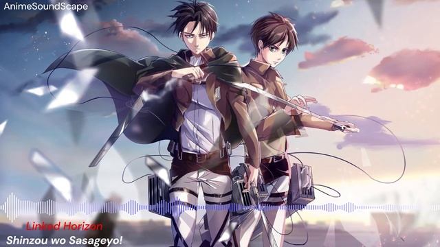 Attack on Titan Season 1 Opening 3『Shinzou wo Sasageyo!』by Linked Horizon смотреть онлайн
