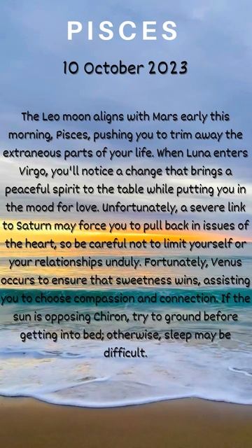 PISCES DAILY HOROSCOPE смотреть онлайн