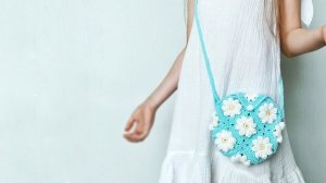 Сумка для девочки крючком. Детская сумка. Часть 2/2 (продолжение).