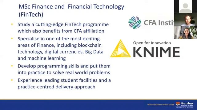 University Of Reading Henley Business School Information Session