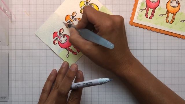 Not 2 Shabby   Moo tiful Buddies   Zig Clean Color Real Brush Markers