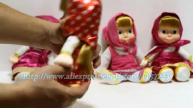 New Year Gifts Russian Masha And The Bear Musical Dolls Music Christmas Gifts смотреть онлайн