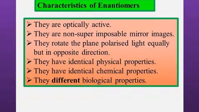 Stereo chemistry-3 Importance of Enantiomers смотреть онлайн