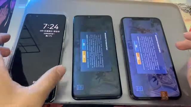 Huawei P40pro Mate20pro vs iPhone Xs Max Speed test. смотреть онлайн