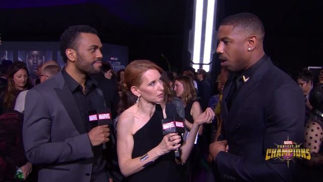 Michael B. Jordan Arrives at Marvel Studios' Black Panther World Premiere Red Carpet смотреть онлайн