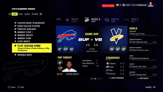 Bills vs Voyager смотреть онлайн