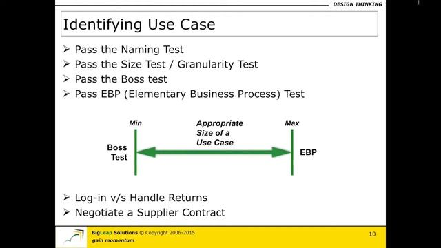 Use Case Identification - Part B