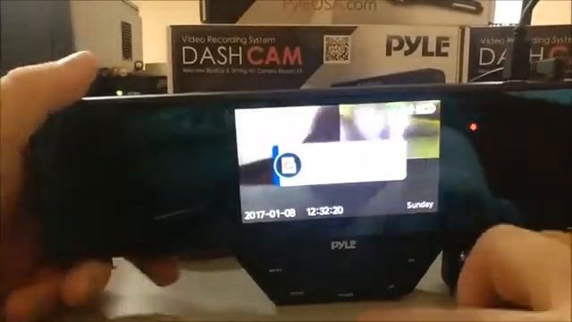 Pyle Newest Technology HD 3 Camera Dash Cam Rearview Mirror Backup Camera Mirror Cam. смотреть онлайн