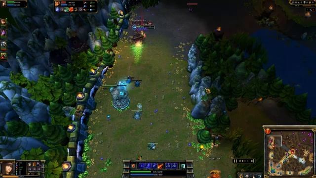 Caitlyn Double Kill - Jax & Leona gank смотреть онлайн