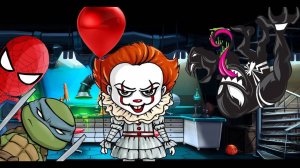 КУКЛА БИЛЛИ вернулась! Клоун ПЕННИВАЙЗ выпускает ЗОМБИ! СТРАШИЛКИ для детей. СПАЙДЕР и НИНДЗЯГО!