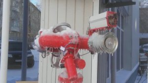 Испытание Установки Пожаротушения Роботизированной (УПР) в условиях пониженных температур.
