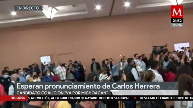 Así van los resultados preliminares en Michoacán; Carlos Herrera se declara ganador смотреть онлайн