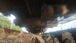 CAMERA under TRAIN | Capture bottom view of BBS RMM special with 39124 ROYAPURAM WAP7