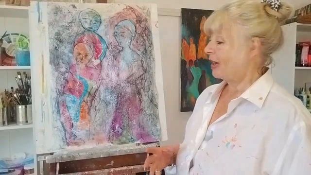 Intuitive Abstract Acrylic Painting Transformation Part 2 #abstractacrylicpainting #intuitive art смотреть онлайн