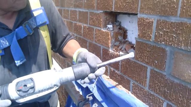 Using the Smaller Bosch Demo Hammer on High Rise Swing Stage смотреть онлайн