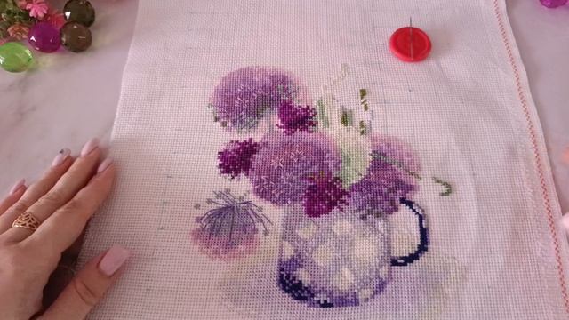 Все мои вышивальные процессы,продвижения. Часть 2/ вышивка крестиком