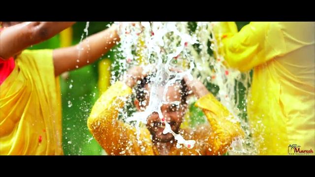 Traditional Telugu Wedding l Haldi Ceremony | Managala Snanam Highlight of Sai Krishna смотреть онлайн