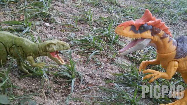 Cryolophosaurus vs gasosaurus #picpac #stopmotion смотреть онлайн