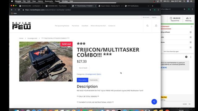 REVIEW THE PEW - TRIJICON/MULTITASKER COMBO!